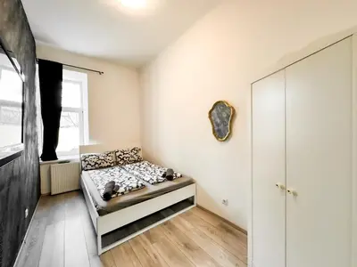 Ein Bett oder Betten in einem Zimmer der Unterkunft Cozy Rooms in Brigittenau Area MM7