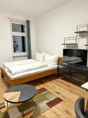 Ein Bett oder Betten in einem Zimmer der Unterkunft Cozy Studio in Ottakiring Area RD