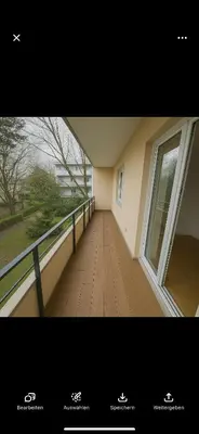 Ein Balkon oder eine Terrasse in der Unterkunft Stadtwohnung mit großer Terasse
