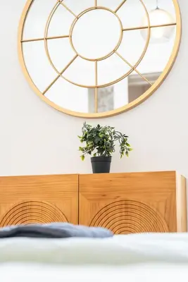 Ein Bett oder Betten in einem Zimmer der Unterkunft Prestige Living Vienna