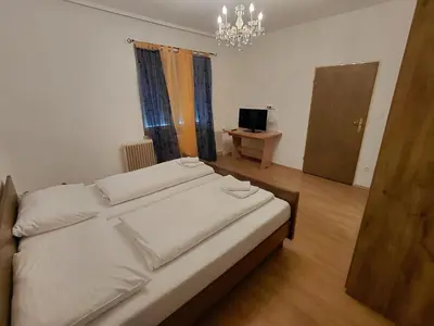 Ein Bett oder Betten in einem Zimmer der Unterkunft Ferienwohnung Schwartz