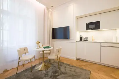Küche/Küchenzeile in der Unterkunft RAFAEL KAISER - Signature Apartments City Centre