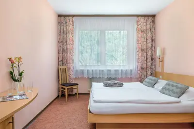 Ein Bett oder Betten in einem Zimmer der Unterkunft Gasthof Rupp