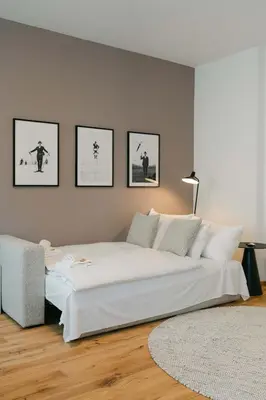 Ein Sitzbereich in der Unterkunft Neat 1BR perfect for 4 free parking