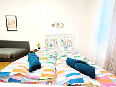 Grundriss der Unterkunft Cozy Apartment in Lugner City Area