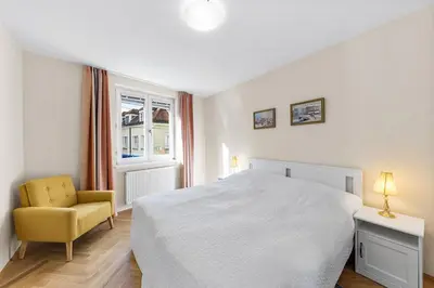Ein Bett oder Betten in einem Zimmer der Unterkunft Apartment near Schloss Schönbrunn parking free