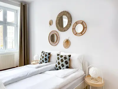 Ein Bett oder Betten in einem Zimmer der Unterkunft Meidling Living Spaces