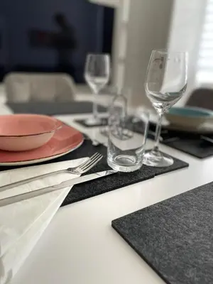 Getränke in der Unterkunft Modernes City Apartment T2