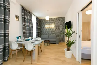 Ein Bett oder Betten in einem Zimmer der Unterkunft Vienna Stay Apartments Castellez 1020