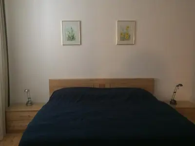Ein Bett oder Betten in einem Zimmer der Unterkunft Ferienwohnung Heiling