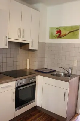 Küche/Küchenzeile in der Unterkunft Ferienwohnung Heiling