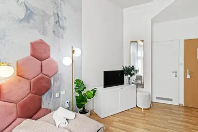 TV/Unterhaltungsangebot in der Unterkunft Elegant Room Near Prater & City Center