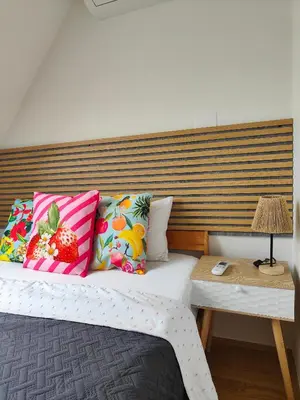 Ein Bett oder Betten in einem Zimmer der Unterkunft Apartment with a terrace