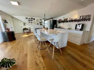 Küche/Küchenzeile in der Unterkunft Bright loft 110 sqm with great roof terrace 100 sqm