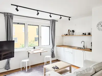 Küche/Küchenzeile in der Unterkunft Urban Retreat Vienna