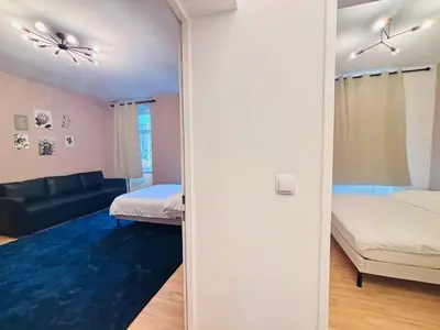 Ein Bett oder Betten in einem Zimmer der Unterkunft Vienna Royal Vibes