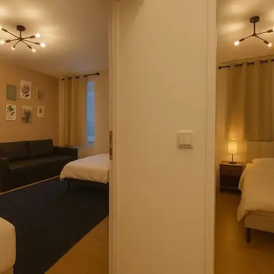 Ein Bett oder Betten in einem Zimmer der Unterkunft Vienna Royal Vibes