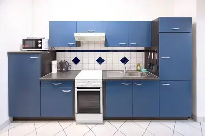 Küche/Küchenzeile in der Unterkunft Premium Deluxe Zentrum nähe