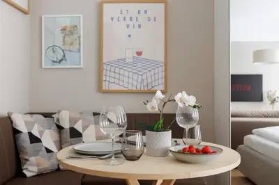 Ein Sitzbereich in der Unterkunft Urban Hideaway Vienna