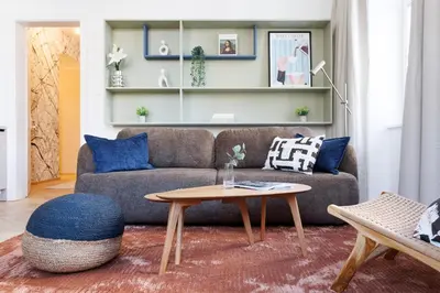 Ein Sitzbereich in der Unterkunft Urban Hideaway Vienna