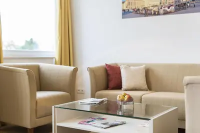 Ein Sitzbereich in der Unterkunft Vienna Grand Apartments DANUBE