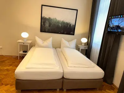 Ein Bett oder Betten in einem Zimmer der Unterkunft Wien West Home