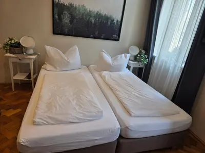 Ein Bett oder Betten in einem Zimmer der Unterkunft Wien West Home