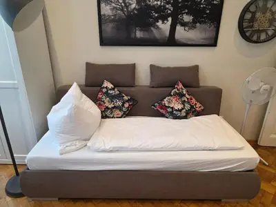 Ein Bett oder Betten in einem Zimmer der Unterkunft Wien West Home