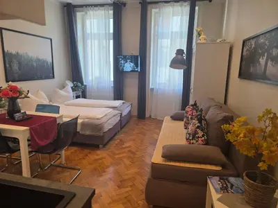 Ein Bett oder Betten in einem Zimmer der Unterkunft Wien West Home