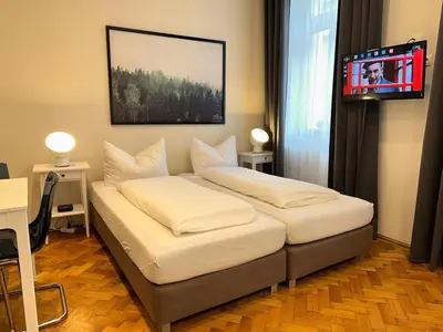 Ein Bett oder Betten in einem Zimmer der Unterkunft Wien West Home