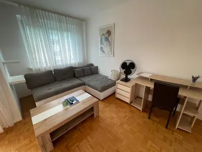 Ein Sitzbereich in der Unterkunft Wiener Wohlgefühl