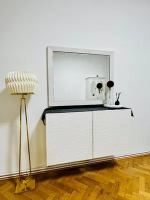 Grundriss der Unterkunft Affordable Apartment, 4 Minutes from Stadthalle and U6 Metro