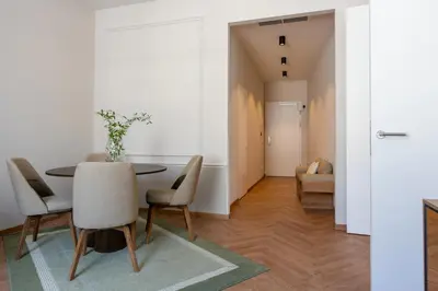 Ein Sitzbereich in der Unterkunft LOVIS Suites Vienna