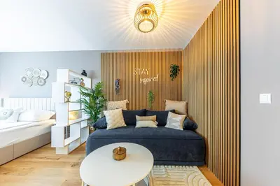 Ein Bett oder Betten in einem Zimmer der Unterkunft Boho Vienna by JR City Apartments - Main station, Belvedere, City Center