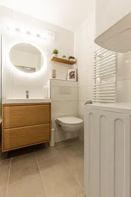 Ein Badezimmer in der Unterkunft Boho Vienna by JR City Apartments - Main station, Belvedere, City Center