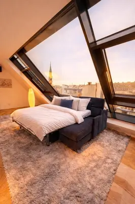 Ein Sitzbereich in der Unterkunft Vienna Royal Penthouse
