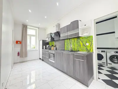 Küche/Küchenzeile in der Unterkunft 3 Bedrooms, near Hauptbahnhof, 8 People, Kitchen