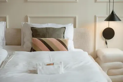 Ein Bett oder Betten in einem Zimmer der Unterkunft josef's home I Premium I Schloss Schönbrunn I 02