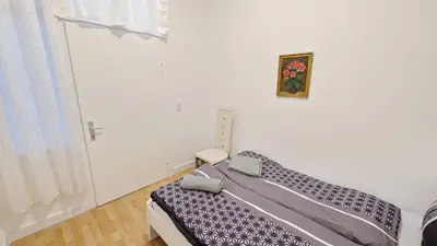 Ein Bett oder Betten in einem Zimmer der Unterkunft Cozy rooms in Stadthalle Area HB