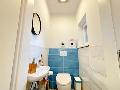 Ein Badezimmer in der Unterkunft Hideout Villas, 3 Bedrooms, free parking, garden area, terrace