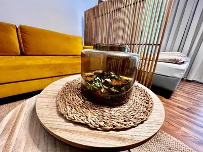 Ein Sitzbereich in der Unterkunft TheWICKI 2250 - Wunderschöne Apartments in Wien