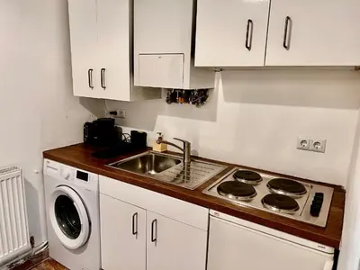 Küche/Küchenzeile in der Unterkunft TheWICKI 2250 - Wunderschöne Apartments in Wien