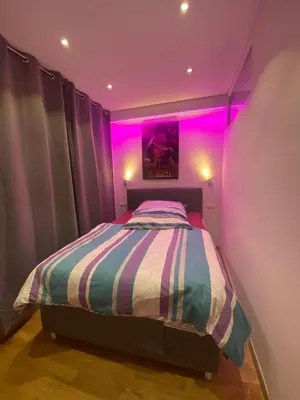 Ein Bett oder Betten in einem Zimmer der Unterkunft NiceapartStephans