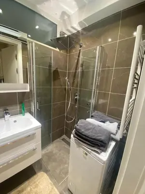 Ein Badezimmer in der Unterkunft NiceapartStephans