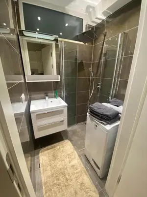 Ein Badezimmer in der Unterkunft NiceapartStephans