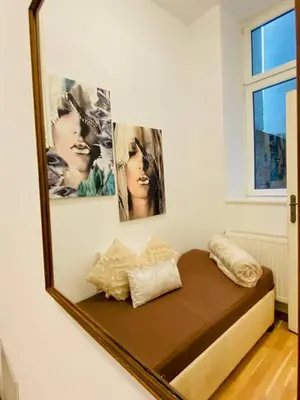 Ein Bett oder Betten in einem Zimmer der Unterkunft Family Apartment near Schönbrunn Palace HL3
