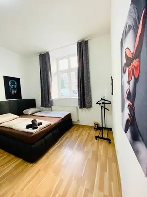 Ein Bett oder Betten in einem Zimmer der Unterkunft Family Apartment near Schönbrunn Palace HL3