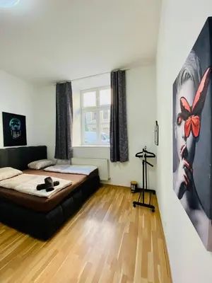 Ein Bett oder Betten in einem Zimmer der Unterkunft Family Apartment near Schönbrunn Palace HL3