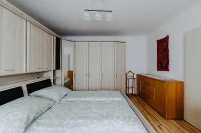 Ein Bett oder Betten in einem Zimmer der Unterkunft Ferienwohnung Parndorf