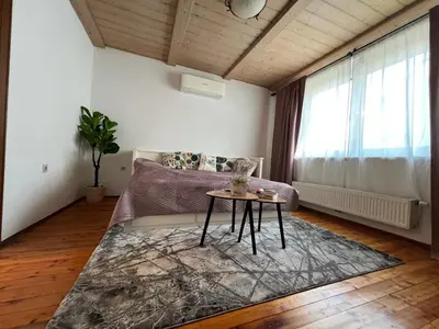 Ein Sitzbereich in der Unterkunft Vienna Touch Apartments Number 1